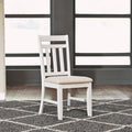 Summerville Soft White Wash Slat Back Side Chairs Set Of 2
