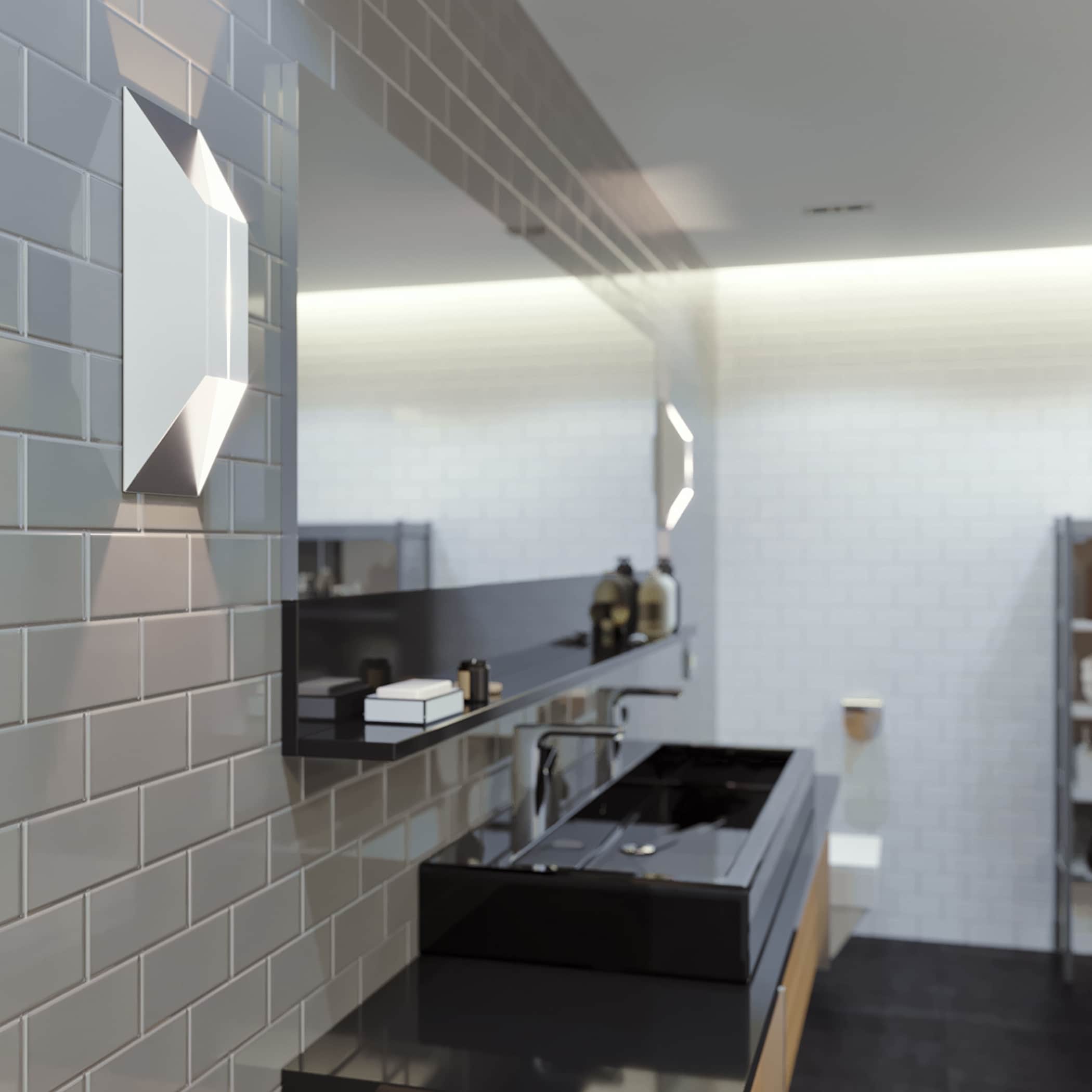 Afx Summit 1 Light Ada White And Silver Led Wall Sconce