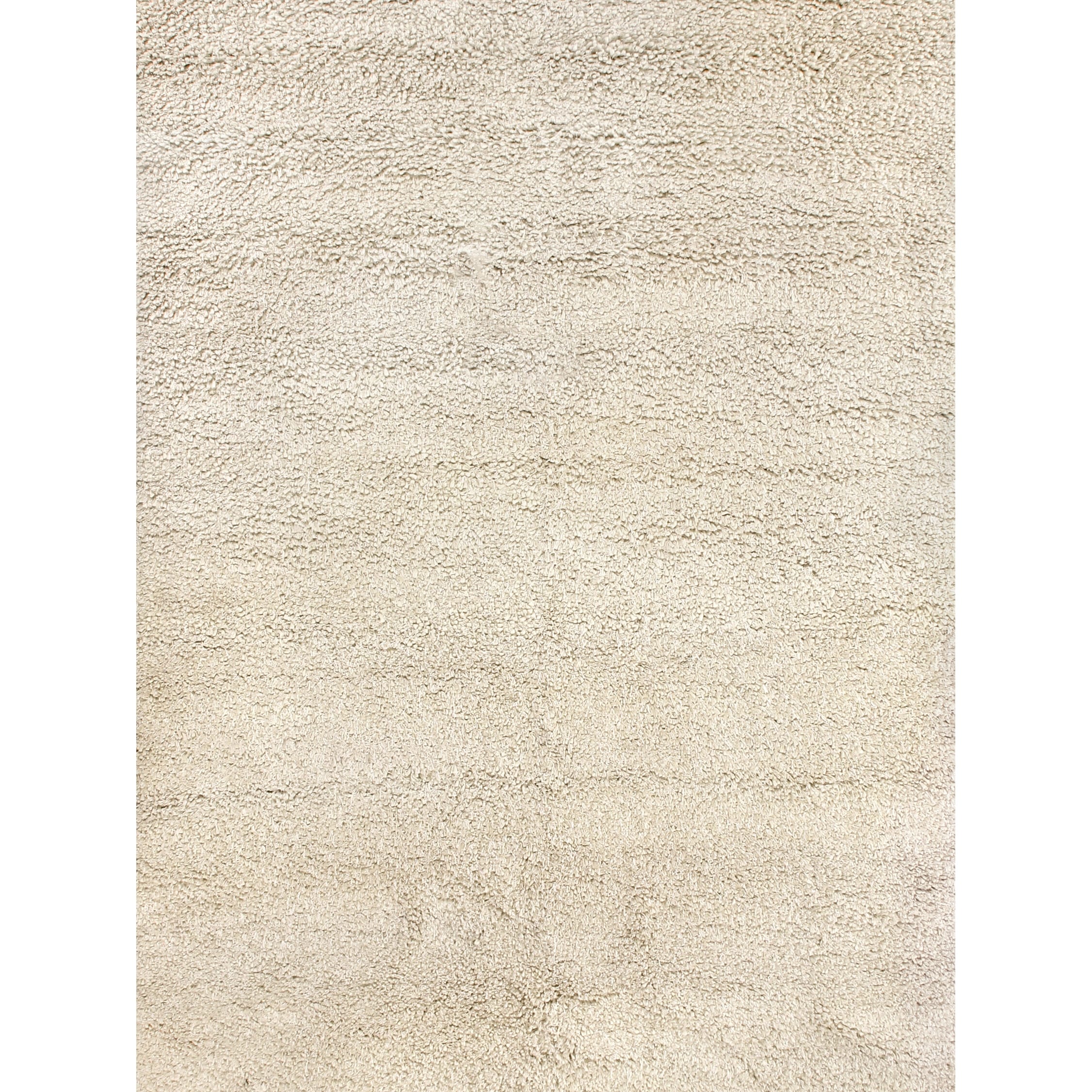 Sumo Shag Hand Knotted New Zealand Wool Ivory Area Rug