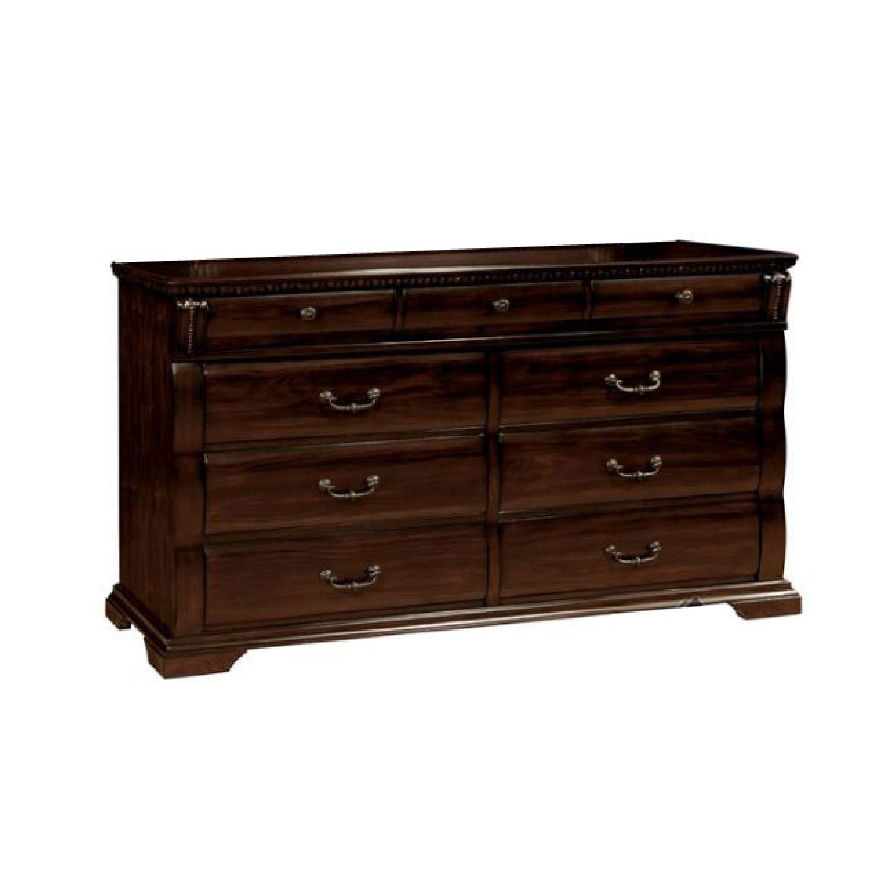 Sumptuous Handy Wooden Dresser Cherry Brown