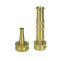 Sun Joe Ultimate Solid Brass Heavy Duty Adjustable Twist Hose Nozzle And Bonus Jet Sweeper Nozzle 5.12 In