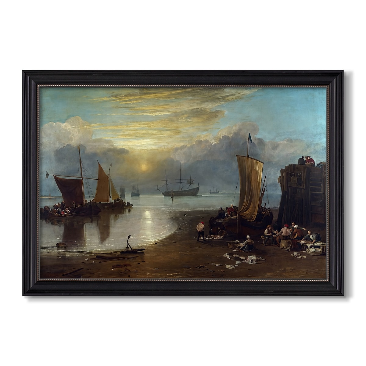 Sun Rising Through Vapour C 1807 Jmw Turner Custom Framed Canvas