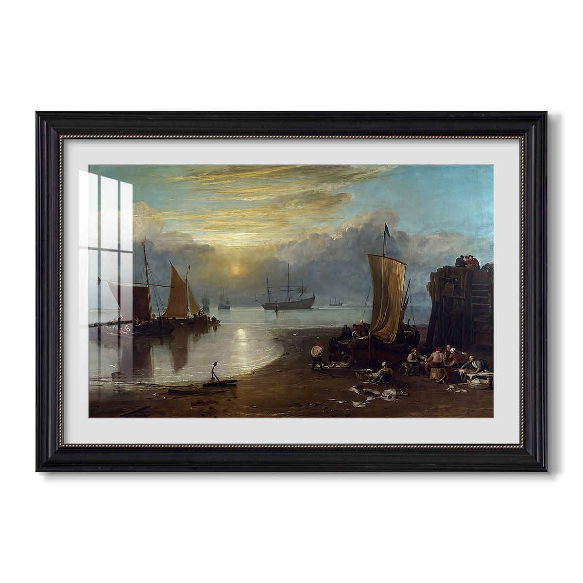 Sun Rising Through Vapour C 1807 Jmw Turner Custom Framed Print