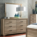 Sun Valley Sandstone 6 Drawer Dresser And Mirror Set