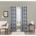 Sun Zero Cortez Watercolor Print Room Darkening Grommet Curtain Panel Single Panel