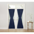 Porch Den Nantahala Blue Rod Pocket Room Darkening Window Door Panel