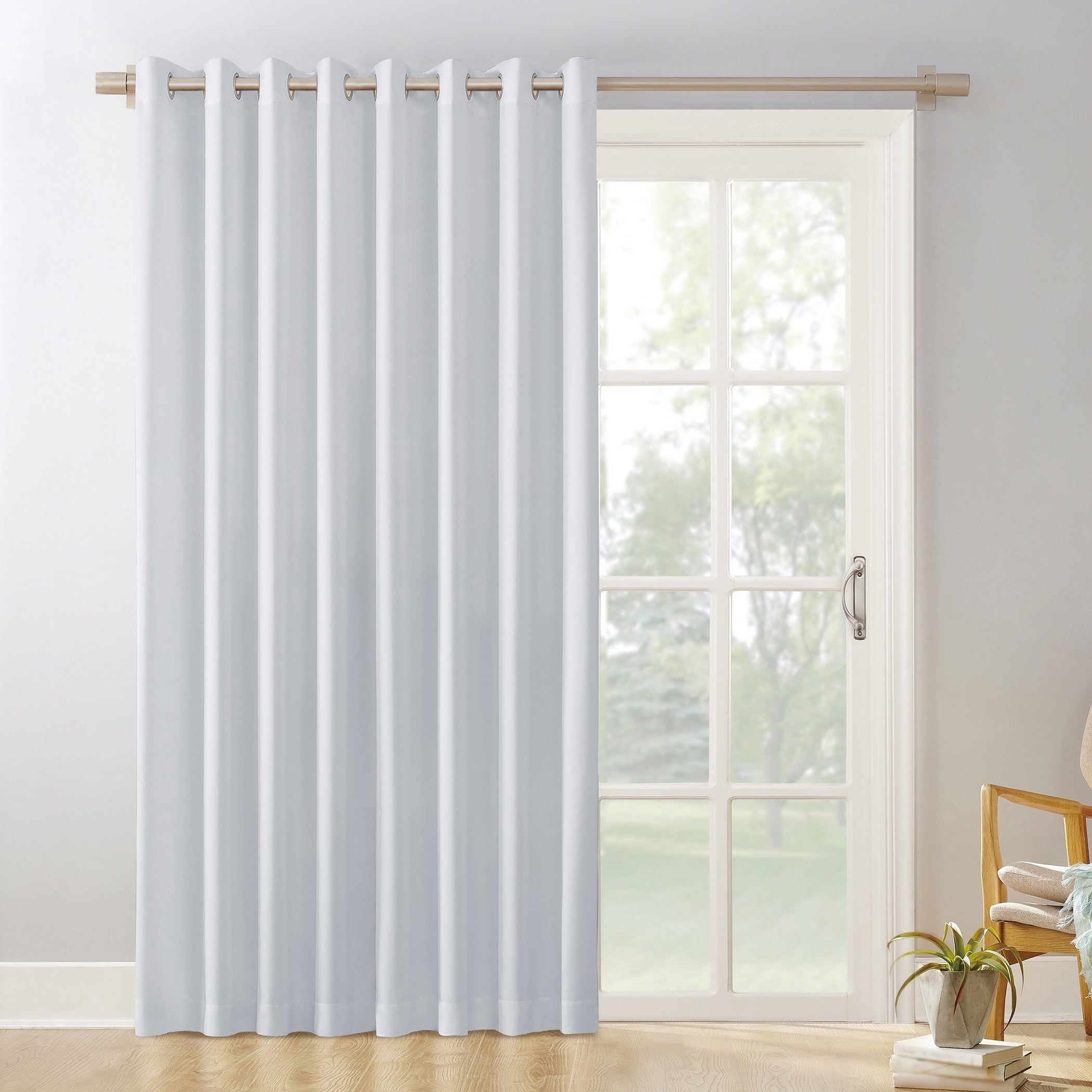 Sun Zero Hayden Grommet Blackout Patio Door Window Curtain Panel