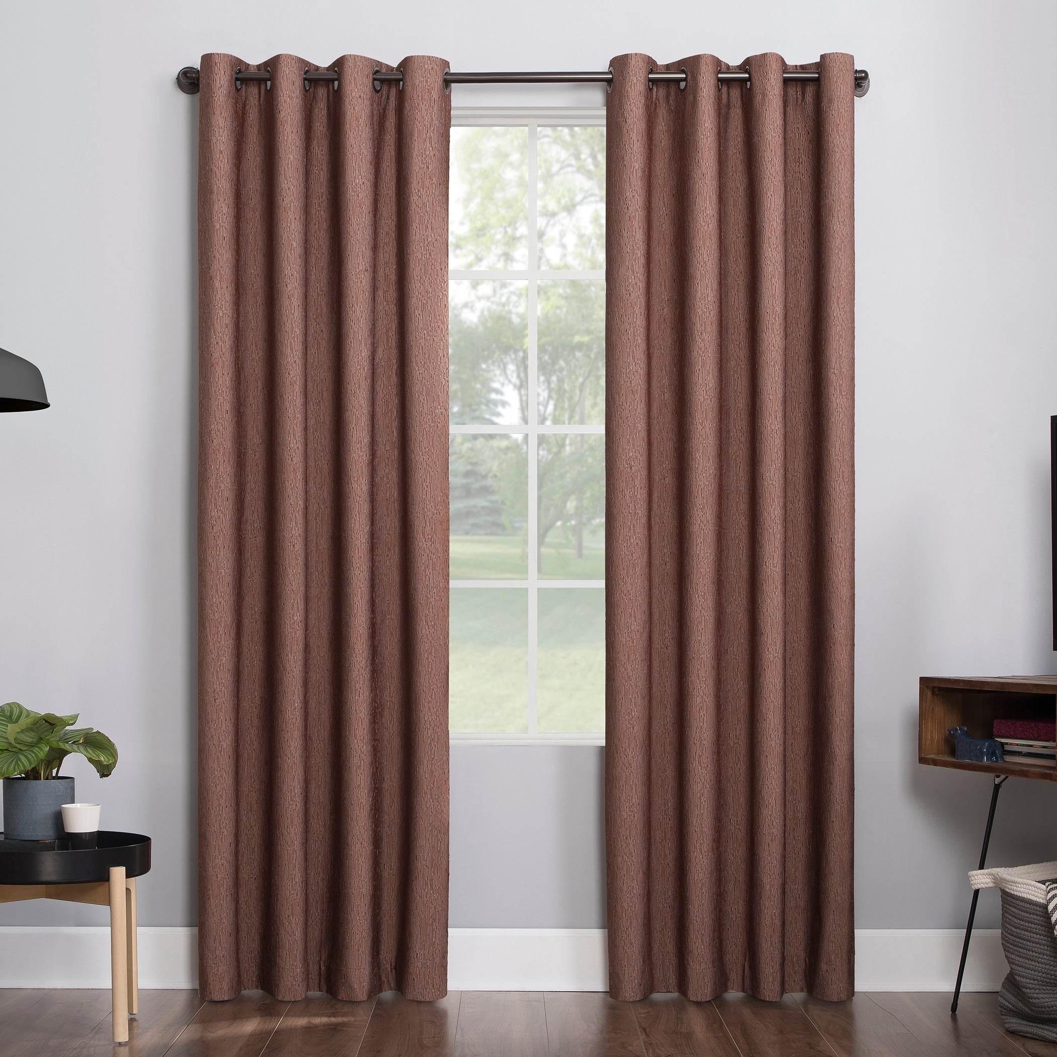 Sun Zero Noir Dimensional Thermal Extreme Total Blackout Grommet Curtain Panel