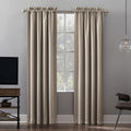 Sun Zero Oslo Home Theater 100 Blackout Rod Pocket Curtain Panel Single Panel
