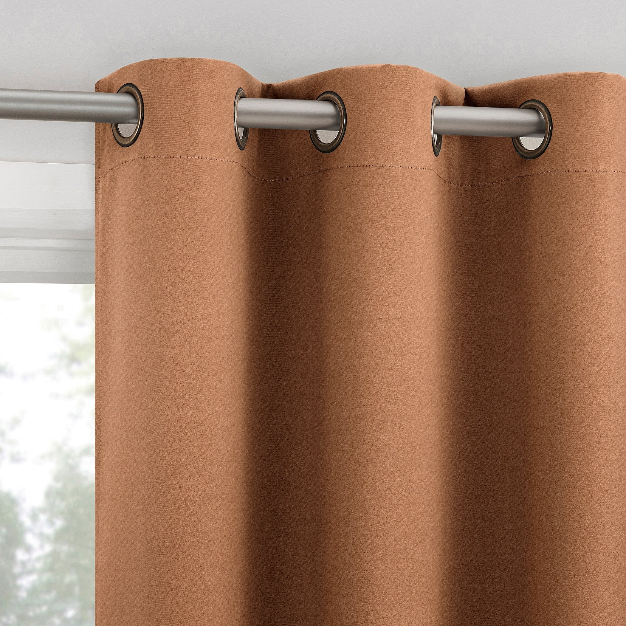Sun Zero Sheridan Magnetic Closure Total Blackout Grommet 2 Piece Curtain Panel Pair