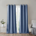 Sunsmart Leighton Tonal Printed Faux Silk Total Blackout Window Panel Pair