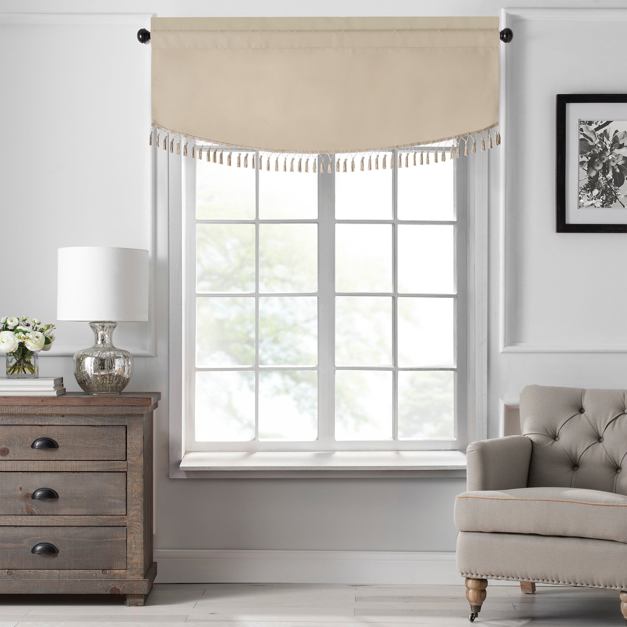 Sunveil Vanderbilt Scallop Tassel Window Valance
