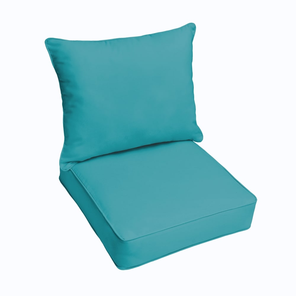 Sunbrella 2 Piece Cushion And Pillow Indoor Outdoor Set