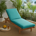 Sunbrella Aruba Blue Indoor Outdoor Hinged Cushion Corded