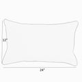 Sunbrella Beige Black Stripe Indoor Outdoor Lumbar Pillows Set Of 2