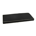 Sunbrella Black W Ivory Indoor Outdoor Bench Cushion 55 To 60