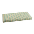 Sunbrella Blue Beige Stripe Indoor Outdoor Bench Cushion By Humble Haute