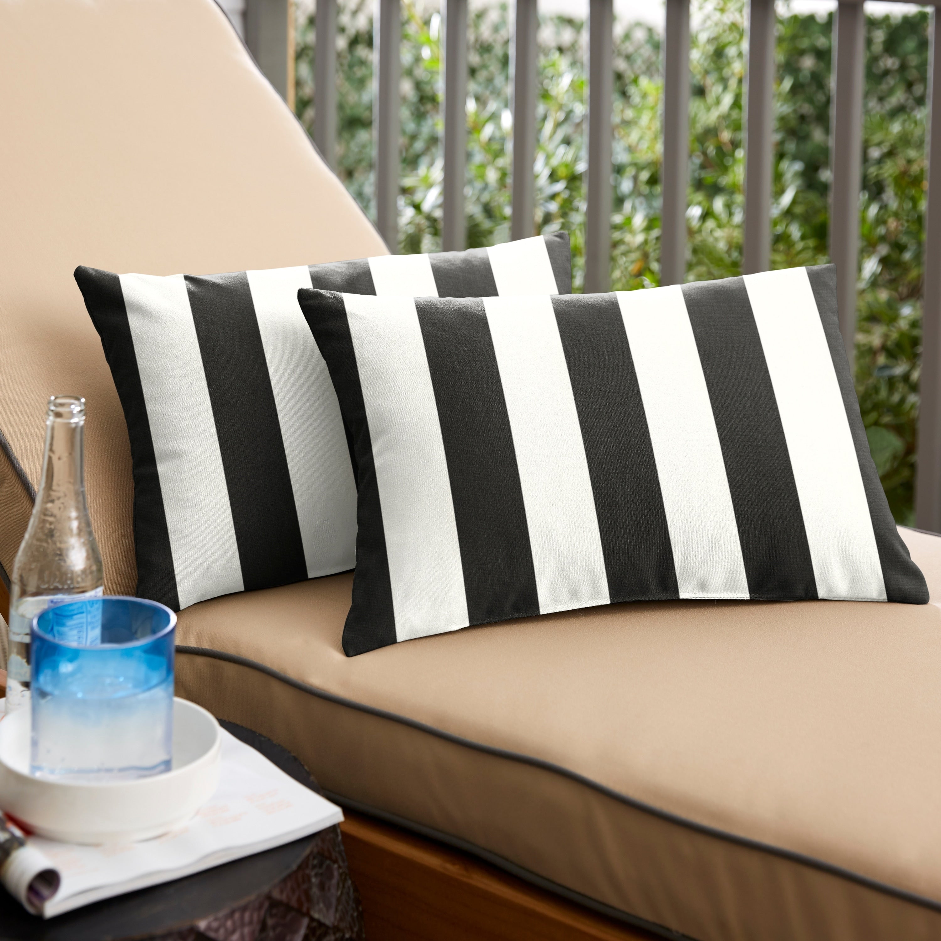 Duvall Ii Sunbrella Cabana Classic Indoor Outdoor 12 X 24 Inch Knife Edge Pillow Set