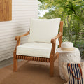Sunbrella Canvas 2 Piece Cushion And Pillow Indoor Outdoor Set