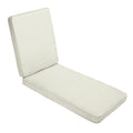Sunbrella Canvas Ivory Indoor Outdoor Hinged Cushion Corded