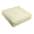 Sunbrella Canvas Natural Corded Indoor Outdoor Deep Seating Chair Cushion