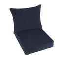 Sunbrella Canvas Navy 2 Piece Cushion And Pillow Indoor Outdoor Set