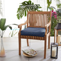 Sunbrella Canvas Navy Indoor Outdoor Deep Seating Chair Cushion