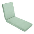Sunbrella Canvas Spa Green Indoor Outdoor Hinged Cushion Corded