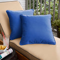 Sunbrella Canvas True Blue Corded Indoor Outdoor Pillow Set Set Of 2