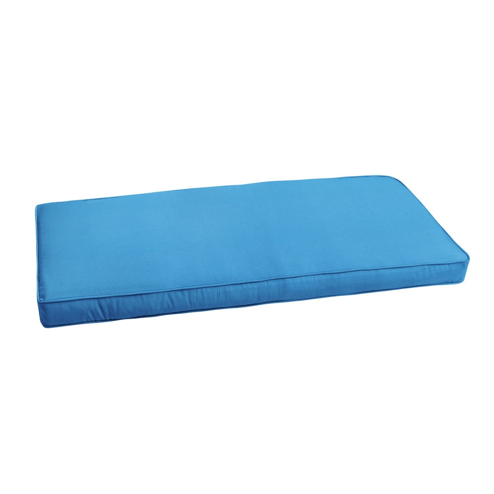 Sunbrella Capri Blue Indoor Outdoor Bench Cushion 37 To 48 By Humble Haute