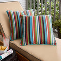 Sunbrella Carousel Confetti Indoor Outdoor Corded Pillow Set Of 2
