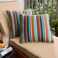 Sunbrella Carousel Confetti Canvas Macaw Indoor Outdoor Pillow Set