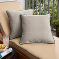 Humble Haute Sunbrella Cast Silver Indoor Outdoor Corded Pillow Set Of 2