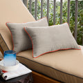 Humble Haute Sunbrella Cast Silver Indoor Outdoor Corded Pillow Set Of 2