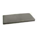 Sunbrella Charcoal Grey W Ivory Indoor Outdoor Bench Cushion 55 To 60