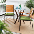Sunbrella Cilantro Green Indoor Outdoor Chair Pad Set Corded.