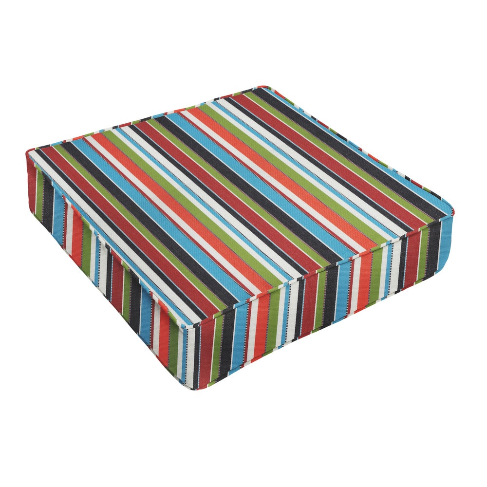 Sunbrella Colorful Stripe Indoor Outdoor Deep Seating Cushion By Humble Haute