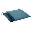 Sunbrella Denim Blue Indoor Outdoor Chair Pad Set Corded