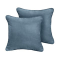 Sunbrella Denim Blue Indoor Outdoor Pillows Set Of 2 Corded