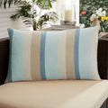 Sunbrella Gateway Mist Indoor Outdoor Corded Pillow 16 In X 26 In 16 In X 26 In