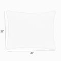 Sunbrella Granite Grey Indoor Outdoor Back Pillow