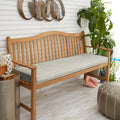Sunbrella Granite Grey Indoor Outdoor Bench Cushion 37 To 48 Corded