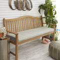 Sunbrella Granite Grey Indoor Outdoor Bench Cushion By Humble Haute