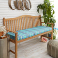 Sunbrella Indoor Outdoor 48 Striped Bench Cushion