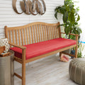 Sunbrella Indoor Outdoor Textured Bright 48 Inch Bench Cushion