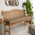 Sunbrella Indoor Outdoor Textured Neutral 48 Inch Bench Cushion