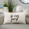 Sunbrella Indoor Outdoor Single Embroidered Pillow Be Our Guest