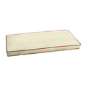 Sunbrella Ivory W Jockey Red Indoor Outdoor Bench Cushion 55 To 60