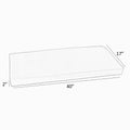 Sunbrella Ivory With Charcoal Grey Indoor Outdoor Bench Cushion 37 To 48 Corded