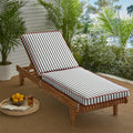 Sunbrella Lido Indigo Indoor Outdoor Corded Lounge Cushion 73 In X 24 In
